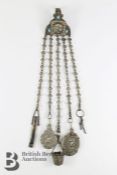 Silver Plated Chatelaine