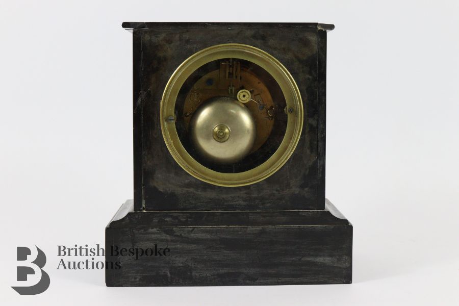 19th Century Slate Mantel Clock-Samuel Marti - Bild 5 aus 7