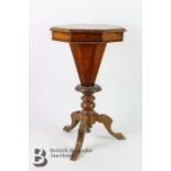 Victorian Walnut Veneer Sewing Table