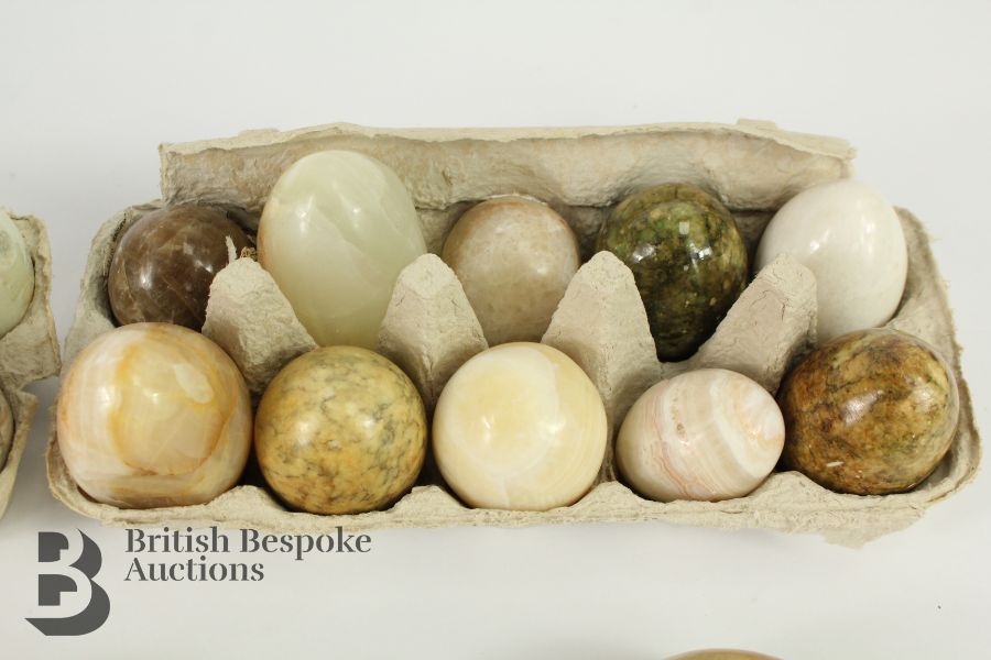 Collection of Polished Stone Eggs - Image 3 of 5