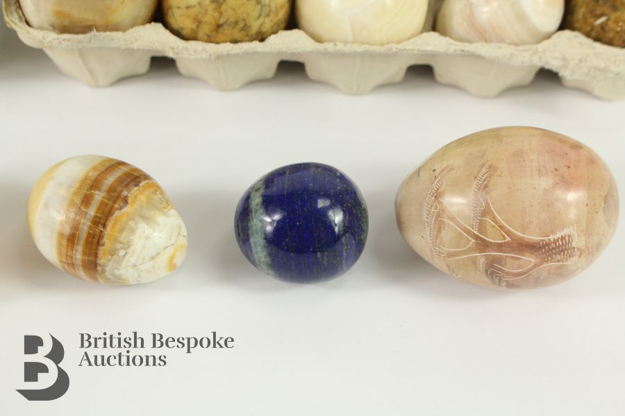 Collection of Polished Stone Eggs - Image 5 of 5