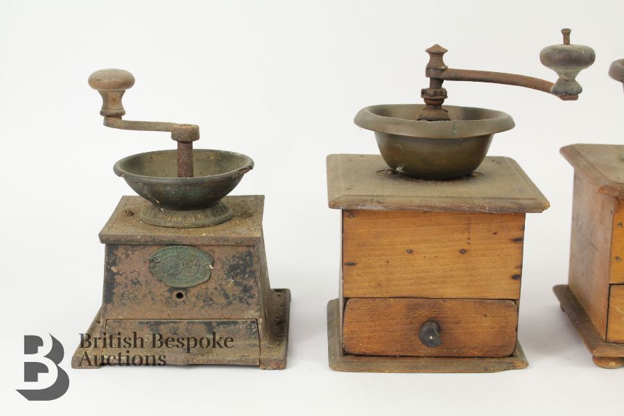 Four Vintage Coffee Grinders - Image 3 of 5