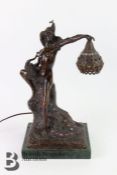 Circa 1960 Bronze Lamp