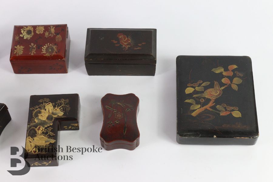 Eight Japanese Lacquer Boxes - Image 3 of 4