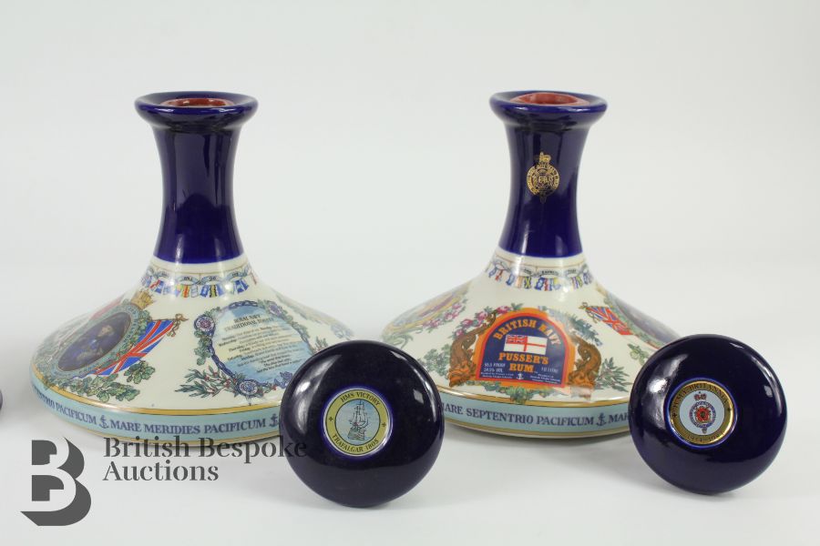 British Navy Pusser's Rum Decanters - Image 3 of 7