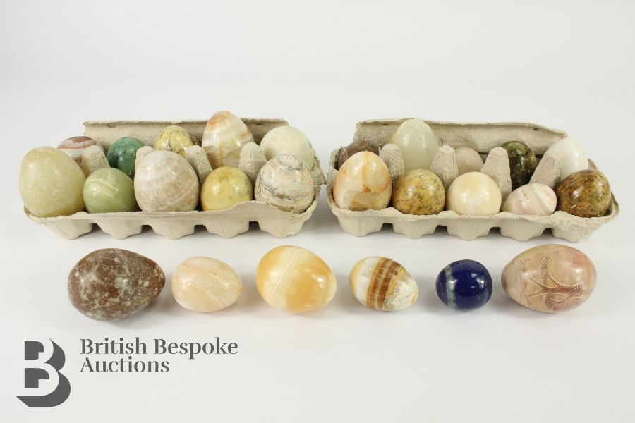 Collection of Polished Stone Eggs