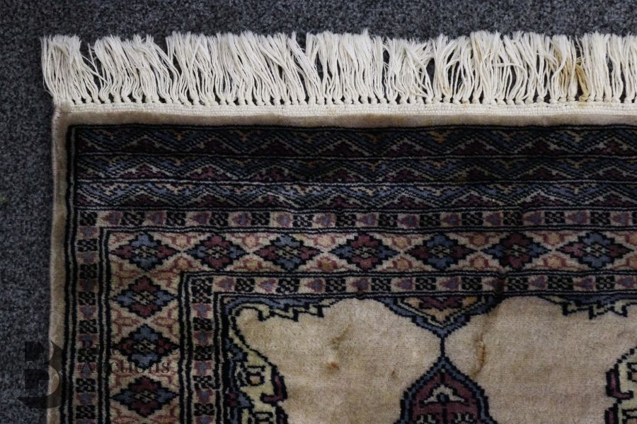 Pakistan Buchara Prayer Rug - Image 3 of 4