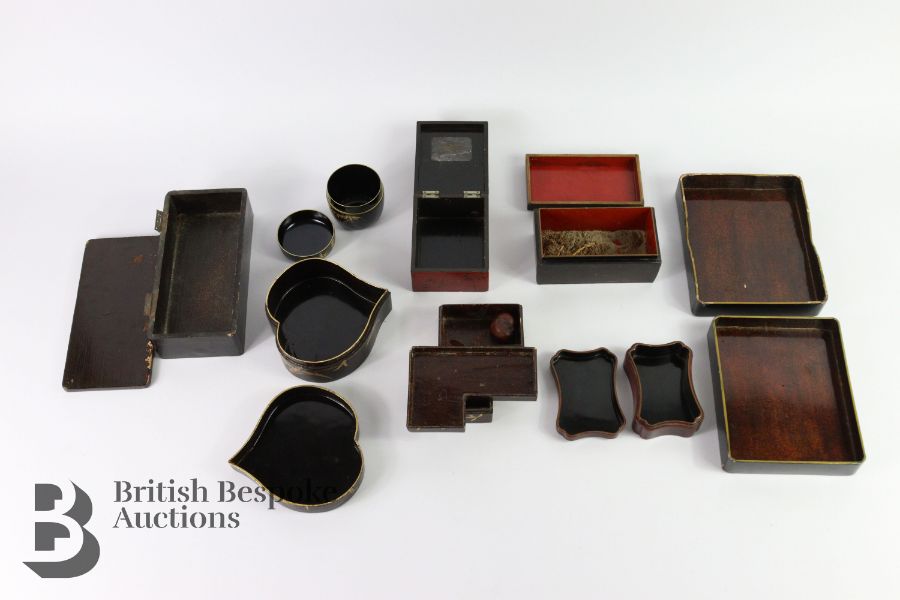 Eight Japanese Lacquer Boxes - Image 4 of 4