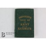 Cruchley's Tourist Map of Kent with the Railways