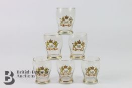 Six Queen Elizabeth II Coronation Glasses