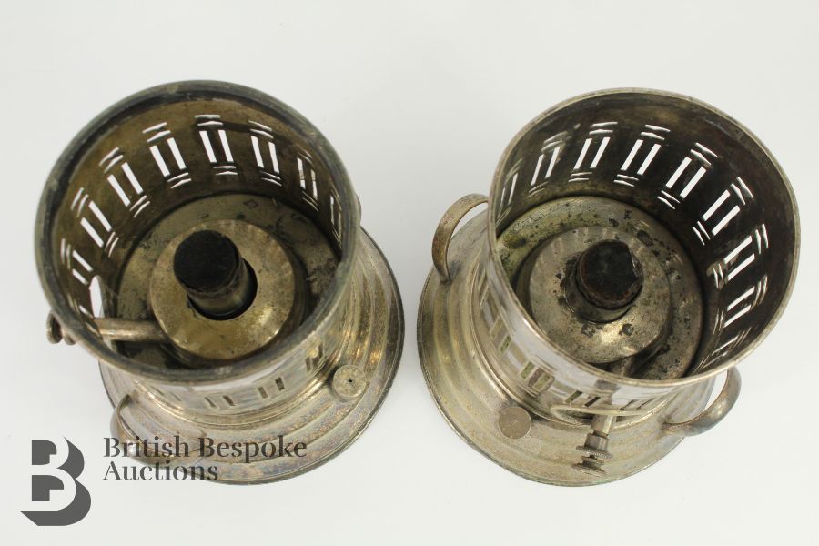 Pair of Edwardian Apex Silver-Plated Burners - Image 4 of 4