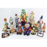 Twenty Five Clown Figurines