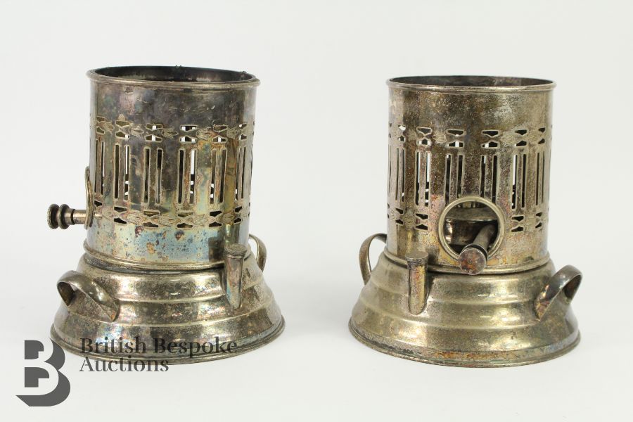 Pair of Edwardian Apex Silver-Plated Burners - Image 2 of 4
