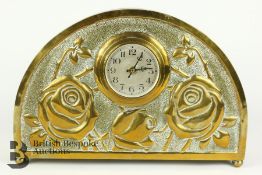 20th Century Brass Mantel Clock