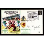 Football: Yeovil Town Football Club 1990 cover signed by Jimmy Greaves & Ian St John.