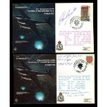 RAF B29 Mosquito covers, one signed by D.C.T.