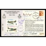 1980 Battle of Britain 40th Anniversary cover signed by 11 Battle of Britain pilots, with listing.