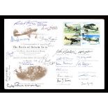 1998 Battle of Britain Suite Royal Star & Garter Home cover signed by 22 Battle of Britain