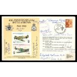 1980 Battle of Britain 40th Anniversary cover signed by 10 Battle of Britain participants,