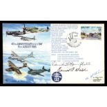 1985 40th Anniversary VJ Day cover signed by Kenneth Ambrose Walsh & D.McCampbell.