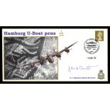 2005 Hamburg U-Boat Pens cover signed by Flt. Lt. John Leavitt. 1 of 25 covers. Unaddressed, fine.