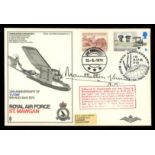 Mountbatten of Burma: Autographed 1970 RAF St Mawgan VJ Day cover. Address label, fine.