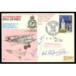 1972 RAF Battle of Britain Anniversary cover signed by Group Captain Douglas Bader, Air Commodore H.