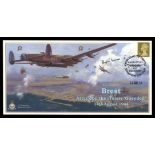 2004 The Return to Brest cover signed by Flt. Lt. Hubert Evans DFC. 1 of 3 covers.