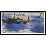 2004 Dortmund-Ems Canal cover signed by Flt.Lt. John Leavitt. 1 of 4 covers. Unaddressed, fine.