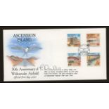 1992 Ascension Wideawake Airfield FDC signed by E.