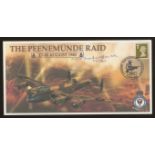 2007 Peenemunde Raid cover signed by Flt Lt Frank Wolfson DFC. 1 of 20 covers. Unaddressed, fine.