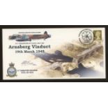 2007 617 Squadron Attack on Arnsberg Viaduct cover signed by Benjamin Bird DFM. 1 of 19 covers.