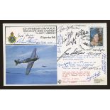 1980 Battle of Britain 40th Anniv cover signed by 11 Battle of Britain participants.