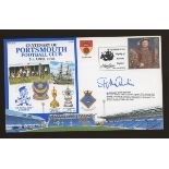 Football: Portsmouth Football Club 1998 cover signed by Sir Stanley Matthews CBE. Unaddressed, fine.