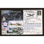 1990 RAF The Major Assault cover signed by 11 Battle of Britain participants. Printed address, fine.