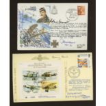 RAF covers (3) signed by a total of 8 Battle of Britain participants.