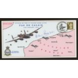 2008 617 Squadron Pas de Calais cover signed by Arthur Poore DFC. 1 of 3 covers. Unaddressed, fine.