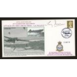 2009 617 Squadron Attack on La Pallice cover signed by Squadron Leader Tony Iveson. 1 of 19 covers.