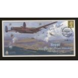 2004 Brest 617 Squadron cover signed by L. (Benny) Goodman. Numbered 1 of 3 covers.