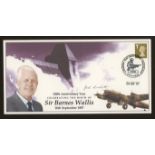 2007 Sir Barnes Wallis cover signed by Jack Sockett. 1 of 19 covers. Unaddressed, fine.