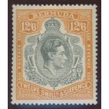 1938-53 12/6d deep grey & brownish orange, perf 14, Mint, usual slight gum toning, fine.