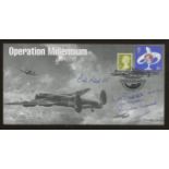 1999 Operation Millenium cover signed by Bill Reid VC & Les Bartlett DFM. 1 of 1 cover. Unique.
