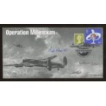 1999 Operation Millenium cover signed by Bill Reid VC & John Fairbrother. 1 of 1 cover. Unique.