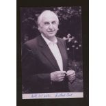 Michael Bond (creator of Paddington Bear): Autographed on 15 x 10 cm black & white photo.