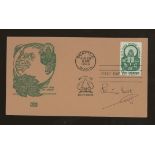 Pete Best (The Beatles original Drummer) autographed on USA 1960 World Forestry Congress FDC.