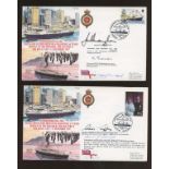 1997 HMY Britannia in Hong Kong cover signed by Commander J.