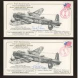 1992 Augsberg Raid covers signed by Wing Commanders E.E.Rodley DSO DFC AFC & D.J.Penman OBE DSO DFC.