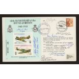 1980 Battle of Britain 40th Anniversary cover signed by 22 Battle of Britain participants.