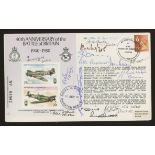 1980 Battle of Britain 40th Anniversary cover signed by 13 Battle of Britain pilots.