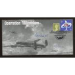 1999 Operation Millenium cover signed by Bill Reid VC & Peter Durose. 1 of 1 cover. Unique.